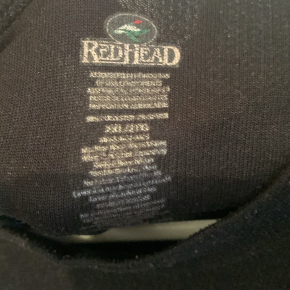 Sharp Black Polartech Longsleeve black Shirt Red Head SZ 2XL - Picture 3 of 6